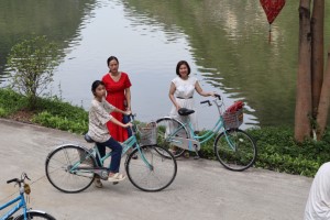 Bicycle riding at Am Tien